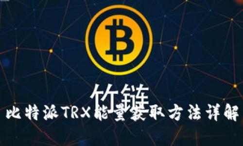 比特派TRX能量获取方法详解